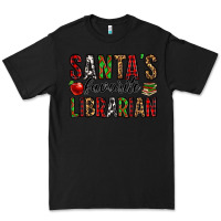 Black santa's favorite librarian Premium Tee - Jasminsmagicworld