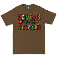 Cacao santa's favorite librarian Premium Tee - Jasminsmagicworld