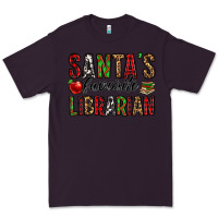 Plum santa's favorite librarian Premium Tee - Jasminsmagicworld