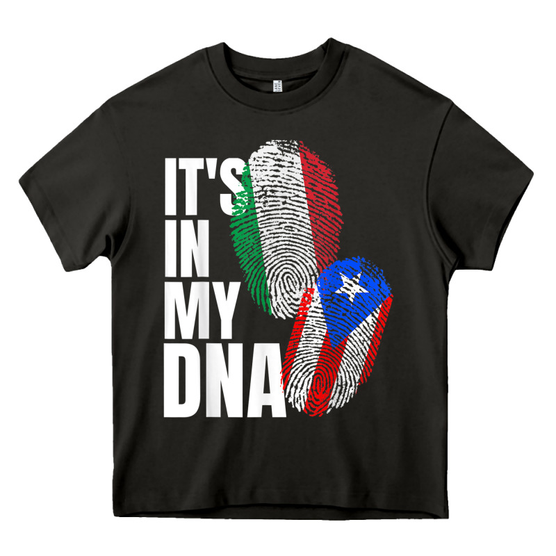Italian And Puerto Rican Dna Mix Flag Heritage Gift Heavy Core Tee by minhPixels | Teevron