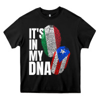 Black Italian And Puerto Rican DNA Mix Flag Heritage Gift Heavy Core Tee - minhPixels