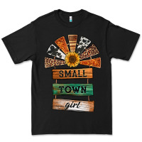 Black small town girl western windmill wooden boards Premium Tee - Jasminsmagicworld