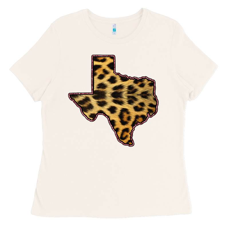 Western Texas Map Leopard Pattern Ladies Tee by Bettercallsaul | Teevron