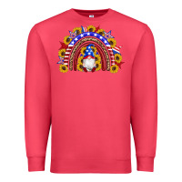 Cardinal american flag gnomes sunflowers rainbow Premium Sweatshirt - Artiststas