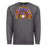 Charcoal Heather american flag gnomes sunflowers rainbow Premium Sweatshirt - Artiststas
