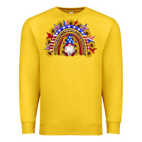 Lemon american flag gnomes sunflowers rainbow Premium Sweatshirt - Artiststas