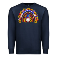 Navy american flag gnomes sunflowers rainbow Premium Sweatshirt - Artiststas