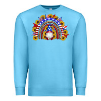 Ocean Blue american flag gnomes sunflowers rainbow Premium Sweatshirt - Artiststas