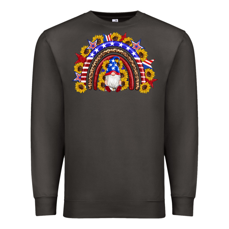 American Flag Gnomes Sunflowers Rainbow Premium Sweatshirt by Artiststas | Teevron