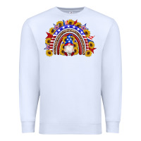 White american flag gnomes sunflowers rainbow Premium Sweatshirt - Artiststas