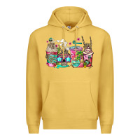 Antique Gold skeleton summer coffee cups Premium Hoodie - Jasminsmagicworld