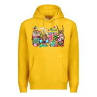 Lemon skeleton summer coffee cups Premium Hoodie - Jasminsmagicworld