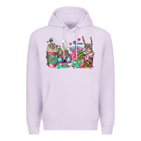 Lilac skeleton summer coffee cups Premium Hoodie - Jasminsmagicworld