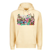 Pina Colada skeleton summer coffee cups Premium Hoodie - Jasminsmagicworld