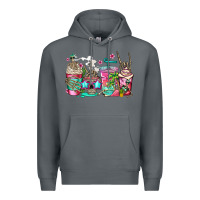 Rock skeleton summer coffee cups Premium Hoodie - Jasminsmagicworld