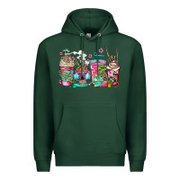 Sports Green skeleton summer coffee cups Premium Hoodie - Jasminsmagicworld