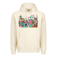 Tofu skeleton summer coffee cups Premium Hoodie - Jasminsmagicworld