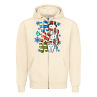 Sandshell ho ho ho teeth Zipper Hoodie - CowhideDigitalArt