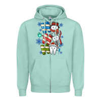 Seafoam ho ho ho teeth Zipper Hoodie - CowhideDigitalArt