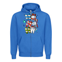 True Royal ho ho ho teeth Zipper Hoodie - CowhideDigitalArt