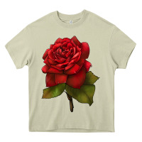 Mossy Oklahoma Rose Illustrations Heavy Core Tee - LillyAllenDesigns