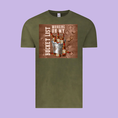 Working On My Bucket List Vintage Tee Designed By Tumblerdesignbyshophia