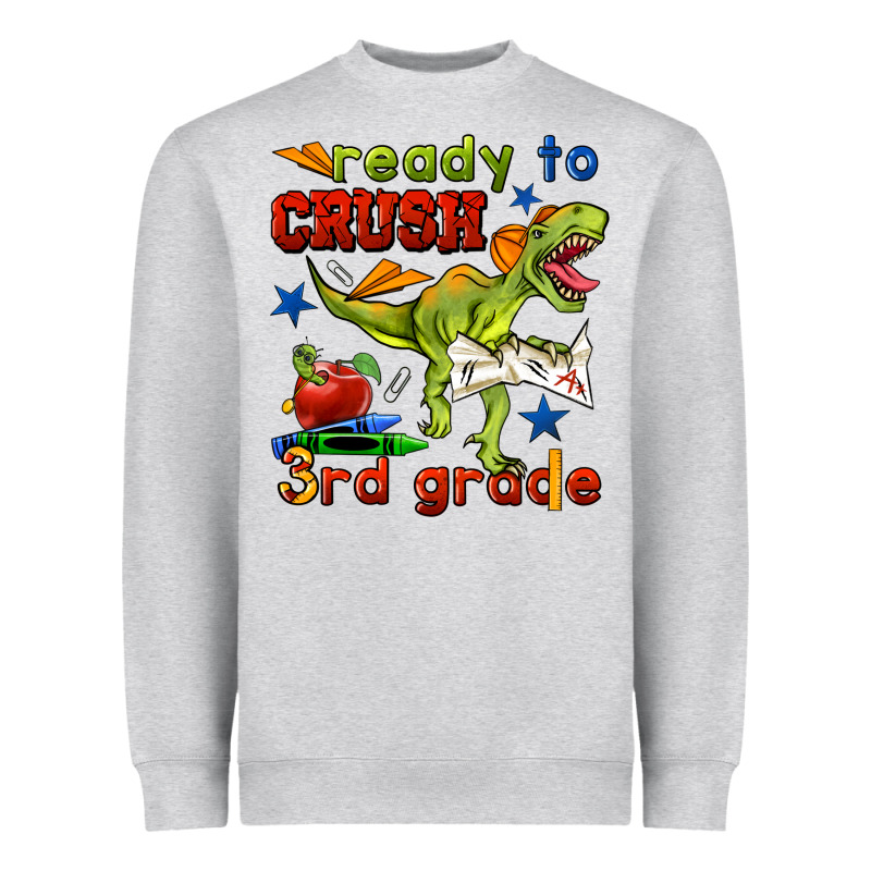 Ready To Crush 3rd Grade Heavyweight Sweatshirt by BundleAndBundleShop | Teevron