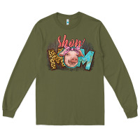 Army Green Show mom pig Long Sleeve Tee - CowGirlArtShop