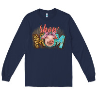 Navy Show mom pig Long Sleeve Tee - CowGirlArtShop