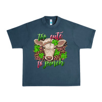 Midnight Navy too cute to pinch charolais calf Urban Heavy Tee - RanaPortraitStore