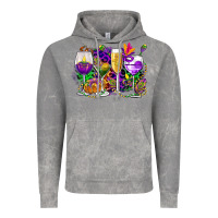 Cloud Rock mardi gras wine glasses cowgirl Vintage Hoodie - CowGirlArtShop