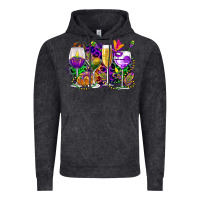 Vintage Black mardi gras wine glasses cowgirl Vintage Hoodie - CowGirlArtShop