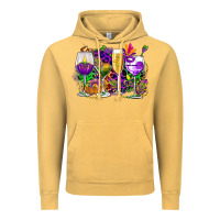 Vintage Mustard mardi gras wine glasses cowgirl Vintage Hoodie - CowGirlArtShop