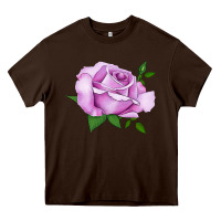 Chocolate Brown Life's Little Pleasures Rose Heavy Core Tee - LillyAllenDesigns