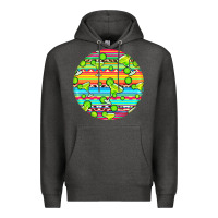 Charcoal Heather hispanic heritage month round earrings 3 Premium Hoodie - BundleAndBundleShop