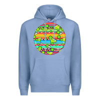 Colony Blue hispanic heritage month round earrings 3 Premium Hoodie - BundleAndBundleShop