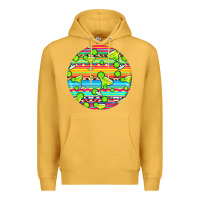 Mustard hispanic heritage month round earrings 3 Premium Hoodie - BundleAndBundleShop