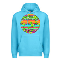 Ocean Blue hispanic heritage month round earrings 3 Premium Hoodie - BundleAndBundleShop