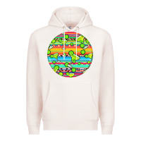Pale Pink hispanic heritage month round earrings 3 Premium Hoodie - BundleAndBundleShop