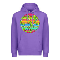 Purple hispanic heritage month round earrings 3 Premium Hoodie - BundleAndBundleShop