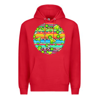 Red hispanic heritage month round earrings 3 Premium Hoodie - BundleAndBundleShop