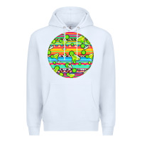 White hispanic heritage month round earrings 3 Premium Hoodie - BundleAndBundleShop