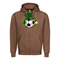 Chestnut Football Ball Zipper Hoodie - CowhideDigitalArt