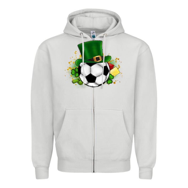 Football Ball Zipper Hoodie by CowhideDigitalArt | Teevron