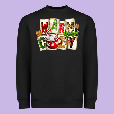 Warm And Cozy Hot Cocoa Heavyweight Sweatshirt Designed By Fadigitalartstudio