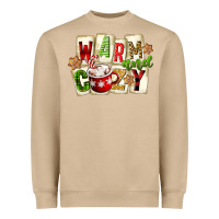 Mushroom warm and cozy hot cocoa Heavyweight Sweatshirt - FaDigitalArtStudio