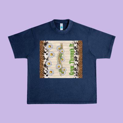 Grow Through It Urban Heavy Tee Designed By Tumblerdesignbyshophia