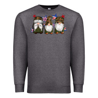 Charcoal Heather military gnomes star Premium Sweatshirt - Artiststas