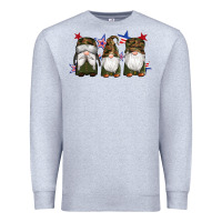 Heather Grey military gnomes star Premium Sweatshirt - Artiststas
