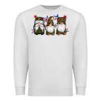 Oatmeal Heather military gnomes star Premium Sweatshirt - Artiststas